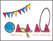 Yard Games Thank You Card