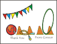 Yard Games Thank You Card