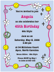 60s Hippie Birthday Invitation