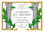 Greek Toga Party Bat Mitzvah