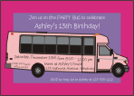Party Bus 1 Party Invitation