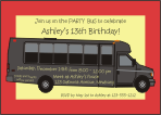 Party Bus 3 Party Invitation