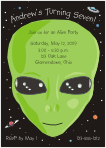 Alien Birthday Invitation