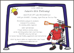 Broom Ball Birthday Invitations