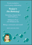 Bubbles Photo Invitations