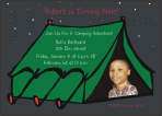 Camping Boy Photo Invitations