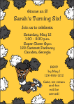 Cheerleader with Brown Skin Party Invitation