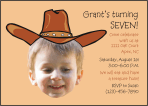 Cowboy Hat Photo Invitations