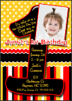 Disney Age 1 Birthday Party Invitation