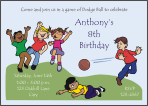 Dodge Ball Birthday Invitation