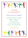Ice Skaters Birthday Party Invitation