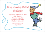 Ice Skating Photo Invitations