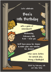 Manhunt Birthday Invitation