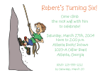 Rock Climbing Boy 1 Invitations
