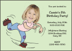 Rollerskating Photo Invitations