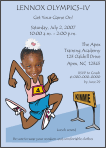 Runner Photo Birthday Party Invitation