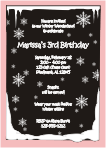 Winter Window Birthday Invitation