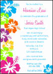 Hawaiian Luau Hibiscus 2 Invitations