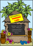 Hawaiian Luau Party 2 Invitations