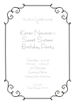 Fancy Corners 9 Sweet Sixteen Invitation