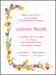 Floral Drape - Yellow Sweet Sixteen Invitation