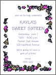 Jewels Sweet Sixteen Invitation