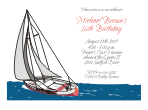 Sailing Sweet 16 Invitation