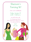 Dress Up Sweet 16 Invitation