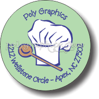 Cooking and Food Themed Envelope Seals