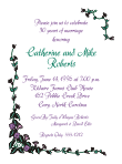 Purple Glories<br>Anniversary Invitation