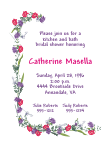 Floral Drape - Purple Bridal Shower Invitation