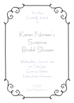 Scrollwork Bridal Shower Invitation