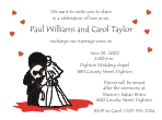 Bride and Groom<br>Wedding Invitation