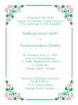 Fancy Corners - Morning Glories Wedding Invitation