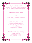 Fancy Corners 8c Wedding Invitation