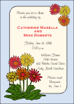 Gerbera Daisies Wedding Invitation
