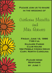 Gerbera Daisies Wedding Invitation