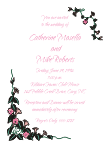 Pink Glories Wedding Invitation