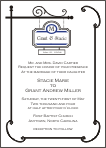 Hanging Sign Wedding Invitation