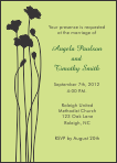 Modern Flowers Wedding Invitation