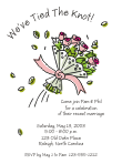 Rose Bouquet 1 Wedding Invitation
