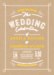 Rustic Font Wedding Invitation