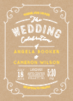 Rustic Font Wedding Invitation