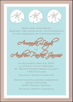 Sand Dollar Wedding Invitation