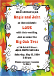 Tie Dye Wedding Invitation