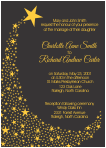Under the Stars with Heart Comet 2 Wedding Invitation