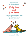 Dog and Cat Save the Date Announcement