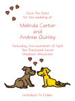 Doggie Love Save the Date Announcement