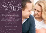 Starry Night Plum Save the Date Announcement