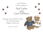 Wedding Teddies Save the Date Announcement